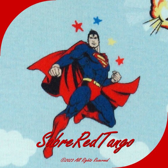 NWT Hanna Andersson Justice League Organic Long Johns Pajamas Superman 150 12 - Picture 4 of 5